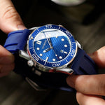 BINBOND B2820 Luminoso 30m Impermeabile Orologio da uomo sportivo al quarzo, White Steel Black Surface, White Steel White Surface, White Steel Blue Surface, Inter-gold Black Surface, Inter-gold Blue Surface, Black Steel Black Surface White             ...