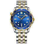 BINBOND B2820 Luminoso 30m Impermeabile Orologio da uomo sportivo al quarzo, White Steel Black Surface, White Steel White Surface, White Steel Blue Surface, Inter-gold Black Surface, Inter-gold Blue Surface, Black Steel Black Surface White             ...