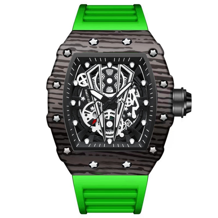 BINBOND B6577 Orologio al quarzo sportivo impermeabile a forma di barilotto 30 m