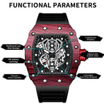 BINBOND B6577 Orologio al quarzo sportivo impermeabile 30m