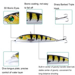 LB106 11 cm / 11,5 g esca esca da pesca bionica dipinta con esca rigida in plastica, 1, 2, 3, 4, 5, 6, 7, 8, 9, 10, 11, 12, 13, 14, 15, 16, 17, 18