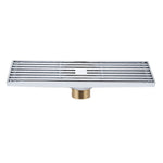 Scarico a pavimento a striscia di rame completa estesa 8x30 cm, stile:, K8034 Chrome Plated+Black Straight Row, K8034 Chrome Plated+Copper Self Seal, K8034 Chrome Plated+5.5 Deep Water Seal, K8034 Chrome Plated+Magnetic Suspension                      ...