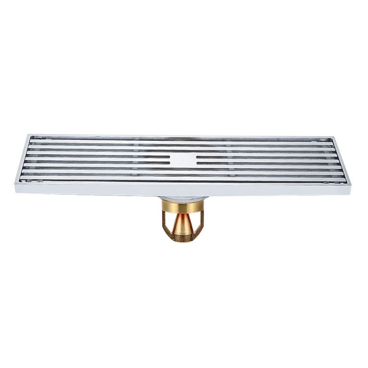 Scarico a pavimento a striscia di rame completa estesa 8x30 cm, stile:, K8034 Chrome Plated+Black Straight Row, K8034 Chrome Plated+Copper Self Seal, K8034 Chrome Plated+5.5 Deep Water Seal, K8034 Chrome Plated+Magnetic Suspension                      ...