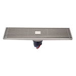 Scarico a pavimento a striscia di rame completa estesa 8x30 cm, stile:, K8034 Chrome Plated+Black Straight Row, K8034 Chrome Plated+Copper Self Seal, K8034 Chrome Plated+5.5 Deep Water Seal, K8034 Chrome Plated+Magnetic Suspension                      ...