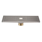 Scarico a pavimento a striscia di rame completa estesa 8x30 cm, stile:, K8034 Chrome Plated+Black Straight Row, K8034 Chrome Plated+Copper Self Seal, K8034 Chrome Plated+5.5 Deep Water Seal, K8034 Chrome Plated+Magnetic Suspension                      ...