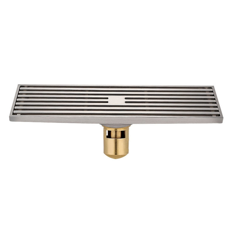 Scarico a pavimento a striscia di rame completa estesa 8x30 cm, stile:, K8034 Chrome Plated+Black Straight Row, K8034 Chrome Plated+Copper Self Seal, K8034 Chrome Plated+5.5 Deep Water Seal, K8034 Chrome Plated+Magnetic Suspension                      ...