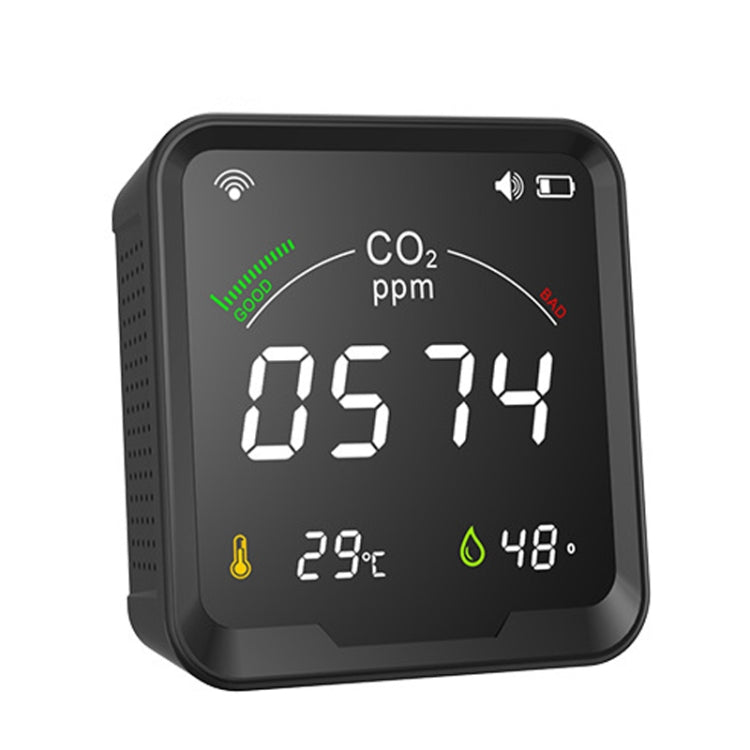 Rilevatore CO2 WiFi PTH-9CW con temperatura e umidità