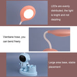 Lampada da tavolo portapenne astronauta T509 con funzione temperamatite, T509 White, T509 Pink, T509 Blue
