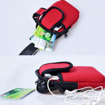 S210 Borsa da braccio in neoprene per sport all'aria aperta Borsa per cellulare Borsa portamonete, 10x17cm (Red), 10x17cm (Green), 10x17cm (Navy Blue), 10x17cm (Black), 10x17cm (Orange)