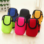 S210 Borsa da braccio in neoprene per sport all'aria aperta Borsa per cellulare Borsa portamonete, 10x17cm (Red), 10x17cm (Green), 10x17cm (Navy Blue), 10x17cm (Black), 10x17cm (Orange)