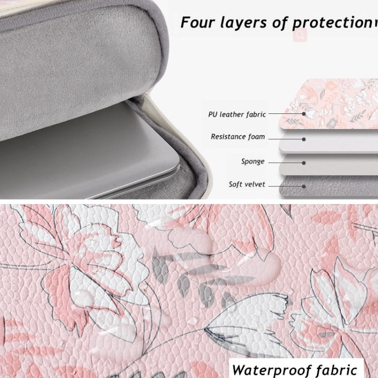 G4-89 Borsa per tablet con custodia per laptop in PU con manico telescopico, 11 Inch, 12 Inch, 13 Inch, 14 Inch, 15 Inch