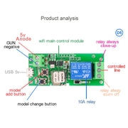 2pcs Sonoff Single Channel WiFi Wireless Remote Timing Modulo relè Smart Switch Funziona, 5V, 12V