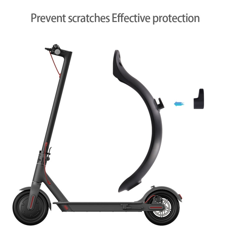 Per accessori per scooter elettrici Xiaomi M365, parafango + staffa + fanale posteriore, Black With Wrench, Black Without Wrench
