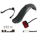 Per accessori per scooter elettrici Xiaomi M365, parafango + staffa + fanale posteriore, Black With Wrench, Black Without Wrench