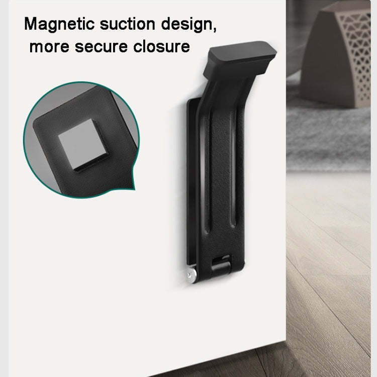 Pedale fermaporta magnetico per apertura e chiusura della porta per la parte inferiore della porta, Magnetic Door Stopper Black, Magnetic Door Stopper White