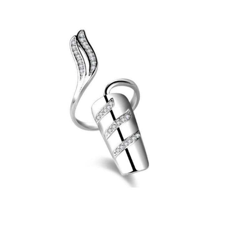 anello aperto dei monili della protezione del chiodo del diamante 5pcs, Silver Index Finger, Silver Middle Finger, Silver Ring Finger, Silver Little Finger, Gold Index Finger, Gold Middle Finger, Gold Ring Finger, Gold Little Finger