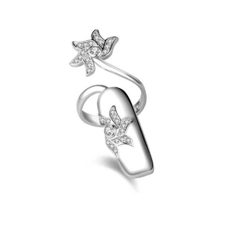 anello aperto dei monili della protezione del chiodo del diamante 5pcs, Silver Index Finger, Silver Middle Finger, Silver Ring Finger, Silver Little Finger, Gold Index Finger, Gold Middle Finger, Gold Ring Finger, Gold Little Finger