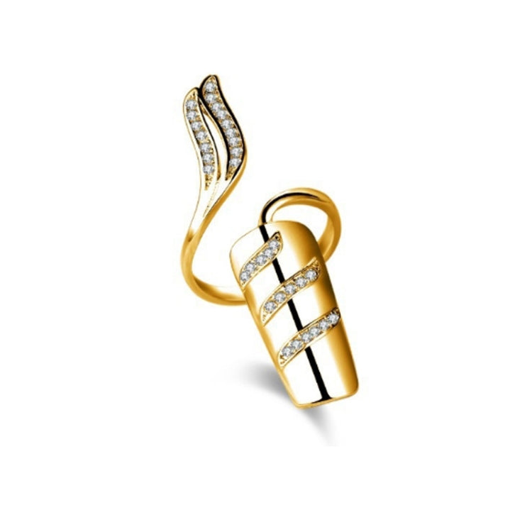 anello aperto dei monili della protezione del chiodo del diamante 5pcs, Silver Index Finger, Silver Middle Finger, Silver Ring Finger, Silver Little Finger, Gold Index Finger, Gold Middle Finger, Gold Ring Finger, Gold Little Finger