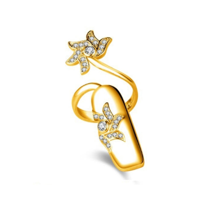 anello aperto dei monili della protezione del chiodo del diamante 5pcs, Silver Index Finger, Silver Middle Finger, Silver Ring Finger, Silver Little Finger, Gold Index Finger, Gold Middle Finger, Gold Ring Finger, Gold Little Finger