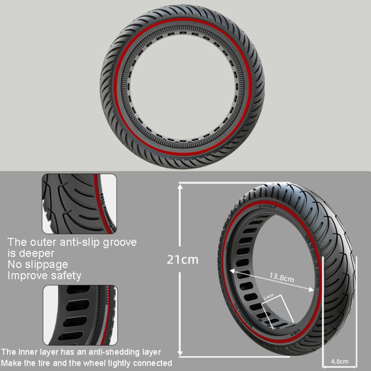 Pneumatico solido a nido d'ape da 8 pollici per scooter elettrico per Xiaomi M365/M365 Pro /1S/Pro2/Essential, Inner Honeycomb Red, Inner Honeycomb Blue, Inner Honeycomb Yellow, Inner Honeycomb Black