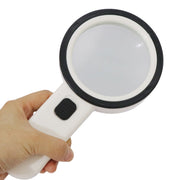 Lente d'ingrandimento HD portatile 30X JHS407 con luce a LED, 80mm 30X