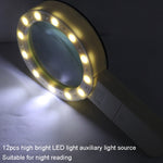 Lente d'ingrandimento portatile 30X con luce LED 80mm