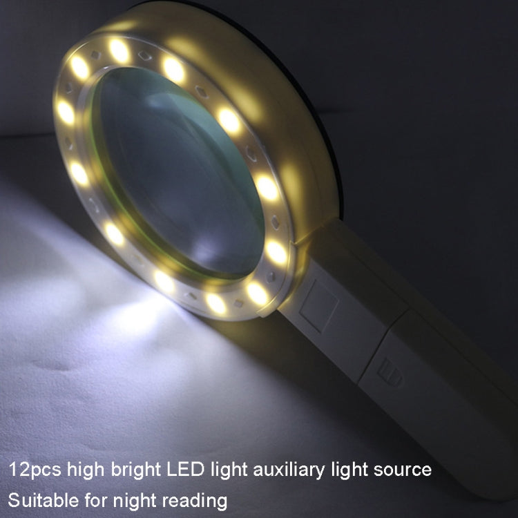 Lente d'ingrandimento portatile 30X con luce LED 80mm