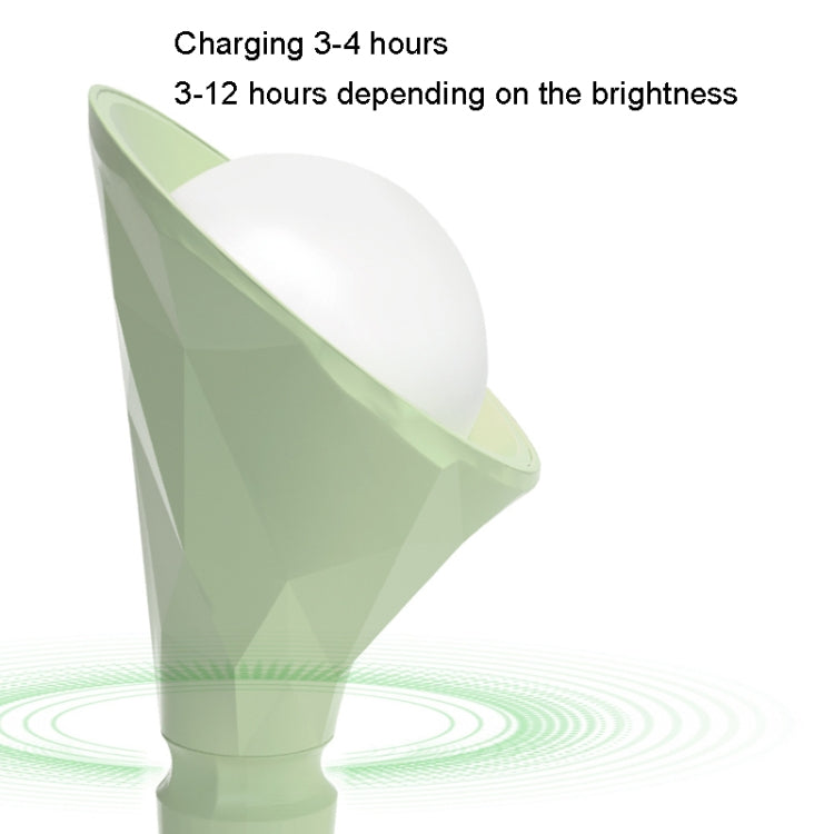 Lampada da tavolo Diamond rimovibile con base Ricarica USB Luce notturna a temperatura colore a 3 velocità