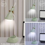 Lampada da tavolo Diamond rimovibile con base Ricarica USB Luce notturna a temperatura colore a 3 velocità