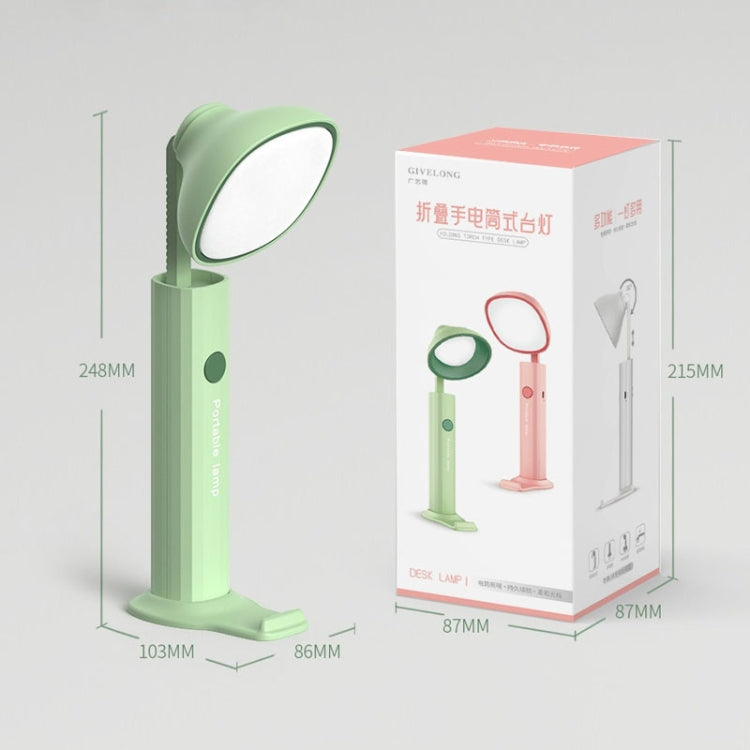 Torcia pieghevole Lampada da scrivania Ricarica USB Luce notturna dormitorio per studenti