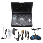 Lettore DVD portatile 9,8" con schermo rotante e radio FM