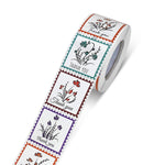 5 rotoli Etichetta adesiva per sigillo di imballaggio alimentare quadrato quadrato di ringraziamento, 38x38mm