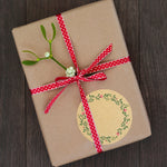 5 rotoli di carta kraft fiore pianta adesivo confezione regalo decorazione adesivo, 5.0cm