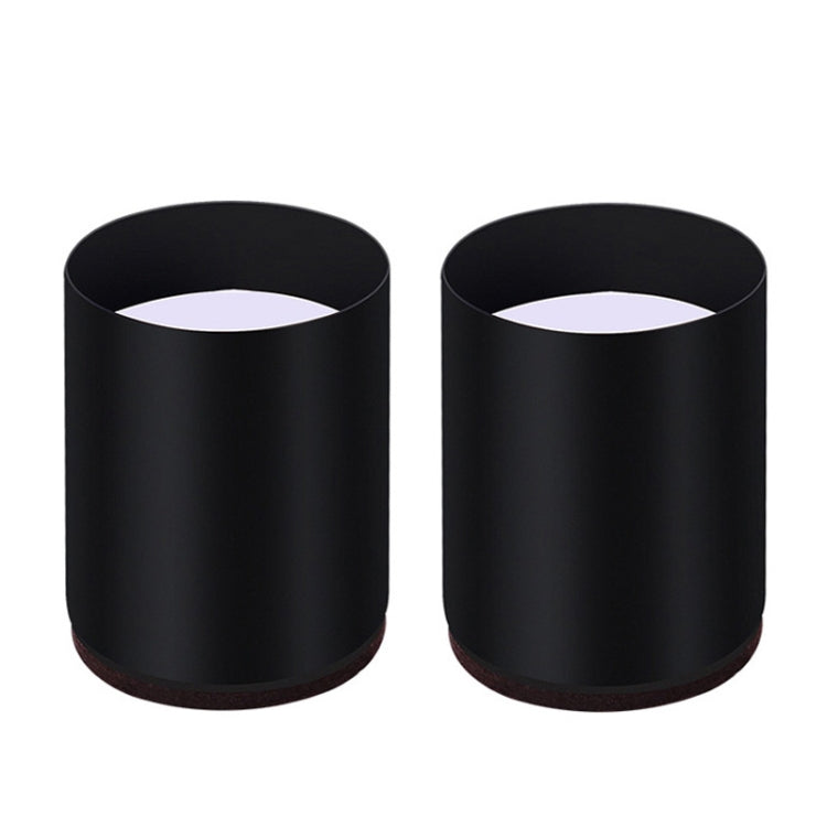 2 pezzi / set piedini rialzati avvolgenti in acciaio al carbonio per mobili, stile:, Round 4x5cm (Black), Round 4x5cm (Brown), Round 6x5cm (Black), Round 6x5cm (Brown), Round 6x10cm (Black), Round 6x10cm (Brown), Square 4x5cm (Black), Square 4x5cm (Bro...