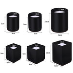 2 pezzi / set piedini rialzati avvolgenti in acciaio al carbonio per mobili, stile:, Round 4x5cm (Black), Round 4x5cm (Brown), Round 6x5cm (Black), Round 6x5cm (Brown), Round 6x10cm (Black), Round 6x10cm (Brown), Square 4x5cm (Black), Square 4x5cm (Bro...