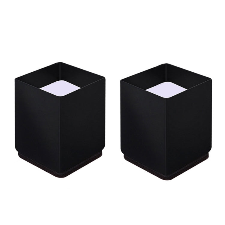 2 pezzi / set piedini rialzati avvolgenti in acciaio al carbonio per mobili, stile:, Round 4x5cm (Black), Round 4x5cm (Brown), Round 6x5cm (Black), Round 6x5cm (Brown), Round 6x10cm (Black), Round 6x10cm (Brown), Square 4x5cm (Black), Square 4x5cm (Bro...