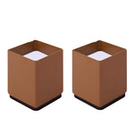 2 pezzi / set piedini rialzati avvolgenti in acciaio al carbonio per mobili, stile:, Round 4x5cm (Black), Round 4x5cm (Brown), Round 6x5cm (Black), Round 6x5cm (Brown), Round 6x10cm (Black), Round 6x10cm (Brown), Square 4x5cm (Black), Square 4x5cm (Bro...