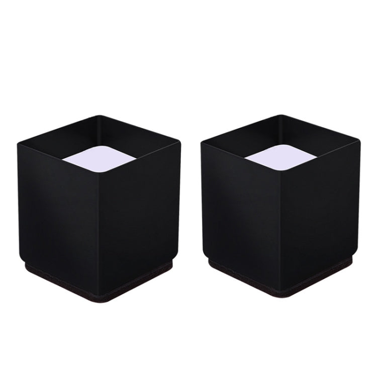 2 pezzi / set piedini rialzati avvolgenti in acciaio al carbonio per mobili, stile:, Round 4x5cm (Black), Round 4x5cm (Brown), Round 6x5cm (Black), Round 6x5cm (Brown), Round 6x10cm (Black), Round 6x10cm (Brown), Square 4x5cm (Black), Square 4x5cm (Bro...