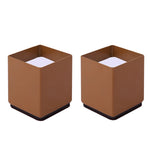 2 pezzi / set piedini rialzati avvolgenti in acciaio al carbonio per mobili, stile:, Round 4x5cm (Black), Round 4x5cm (Brown), Round 6x5cm (Black), Round 6x5cm (Brown), Round 6x10cm (Black), Round 6x10cm (Brown), Square 4x5cm (Black), Square 4x5cm (Bro...