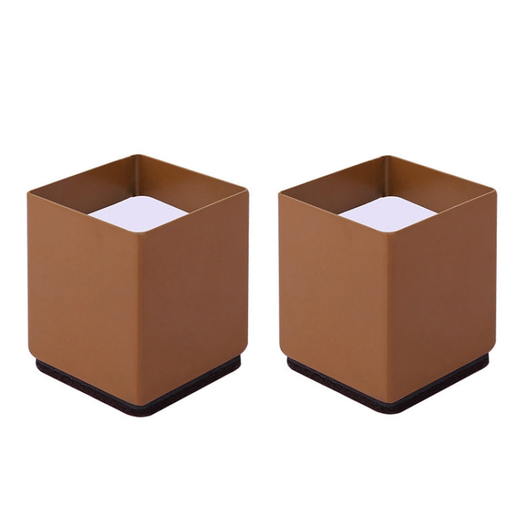 2 pezzi / set piedini rialzati avvolgenti in acciaio al carbonio per mobili, stile:, Round 4x5cm (Black), Round 4x5cm (Brown), Round 6x5cm (Black), Round 6x5cm (Brown), Round 6x10cm (Black), Round 6x10cm (Brown), Square 4x5cm (Black), Square 4x5cm (Bro...
