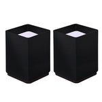 2 pezzi / set piedini rialzati avvolgenti in acciaio al carbonio per mobili, stile:, Round 4x5cm (Black), Round 4x5cm (Brown), Round 6x5cm (Black), Round 6x5cm (Brown), Round 6x10cm (Black), Round 6x10cm (Brown), Square 4x5cm (Black), Square 4x5cm (Bro...