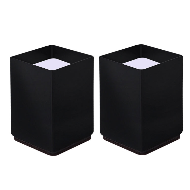 2 pezzi / set piedini rialzati avvolgenti in acciaio al carbonio per mobili, stile:, Round 4x5cm (Black), Round 4x5cm (Brown), Round 6x5cm (Black), Round 6x5cm (Brown), Round 6x10cm (Black), Round 6x10cm (Brown), Square 4x5cm (Black), Square 4x5cm (Bro...