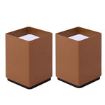 2 pezzi / set piedini rialzati avvolgenti in acciaio al carbonio per mobili, stile:, Round 4x5cm (Black), Round 4x5cm (Brown), Round 6x5cm (Black), Round 6x5cm (Brown), Round 6x10cm (Black), Round 6x10cm (Brown), Square 4x5cm (Black), Square 4x5cm (Bro...