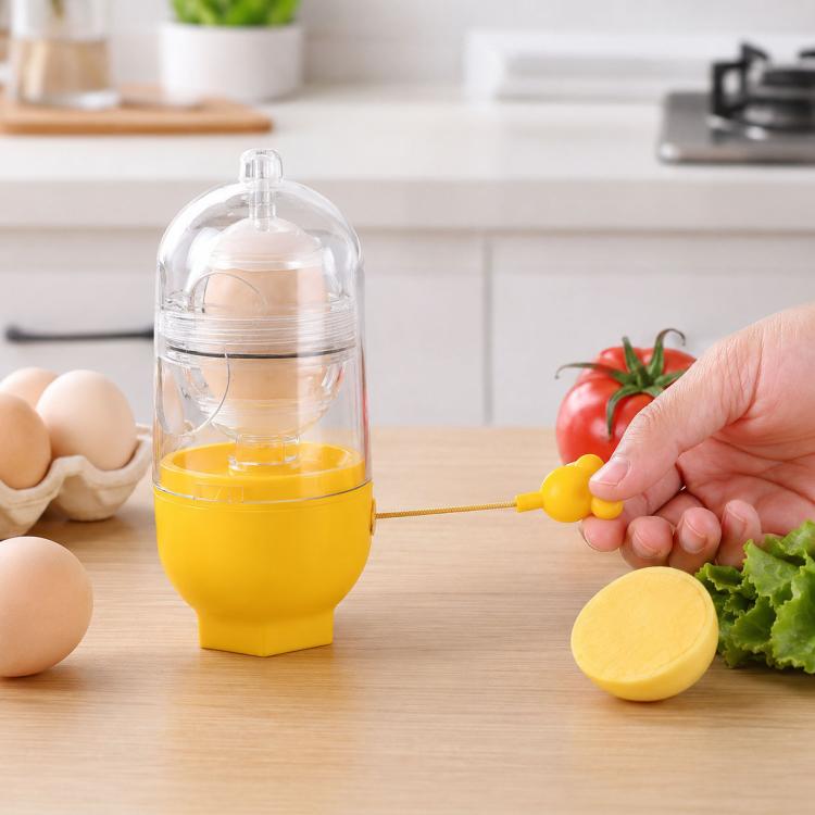 Agitatore manuale per la miscelazione di tuorlo d'uovo bianco d'uovo per uso domestico, Egg Whisker