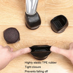 Fissatore del rullo della sedia del computer della copertura del piede della sedia a rotelle 5pcs/set, Wheel Chair Foot Cover