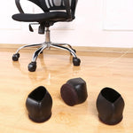 Fissatore del rullo della sedia del computer della copertura del piede della sedia a rotelle 5pcs/set, Wheel Chair Foot Cover