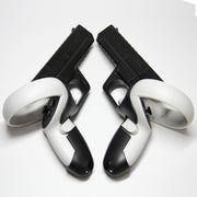 Per Oculus Quest 2 VR Controller 1 paio di robusti supporti per maniglie di tiro, Black