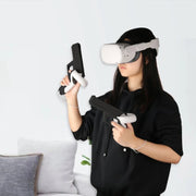Per Oculus Quest 2 VR Controller 1 paio di robusti supporti per maniglie di tiro, Black