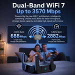 Router wireless COMFAST CF-WR672BE Wi-Fi 7 BE3600 con doppia porta WAN/LAN da 2,5 GHz., EU Plug, US Plug, UK Plug, AU Plug