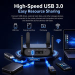 Router wireless COMFAST CF-WR672BE Wi-Fi 7 BE3600 con doppia porta WAN/LAN da 2,5 GHz., EU Plug, US Plug, UK Plug, AU Plug
